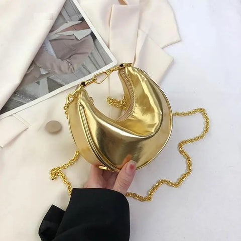 New Summer Fashion Luxury Designer Mini Saddle Chain Crossbody Bag CODE: KAR2669