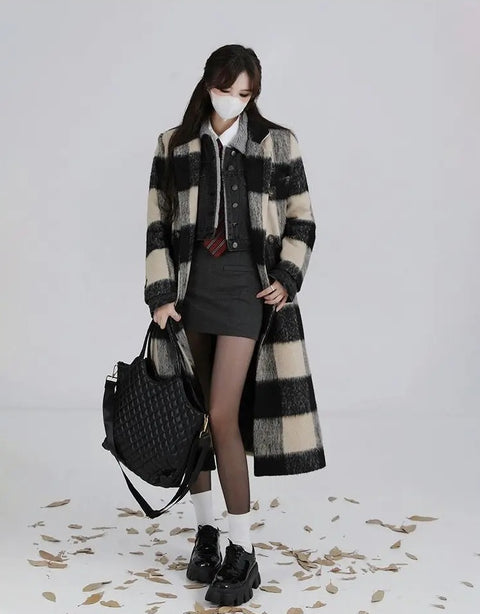 New Casual Elegant Turn Down Collar Thicken Warm Outerwear CODE: KAR2672