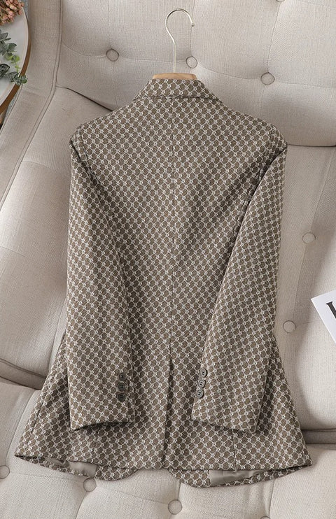 New Arrival Autumn Winter Casual Long Sleeve Single Button Slim Jacket CODE: KAR2683