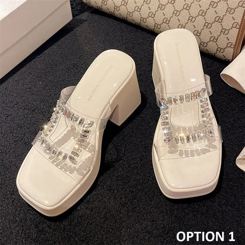 New Summer Open Toe Transparent Pump High Heel CODE: KAR2695