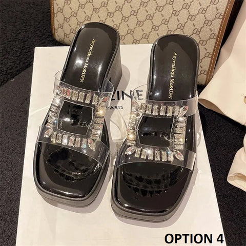New Summer Open Toe Transparent Pump High Heel CODE: KAR2695