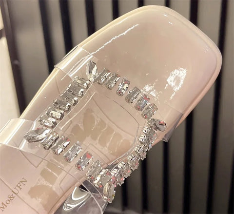 New Summer Open Toe Transparent Pump High Heel CODE: KAR2695