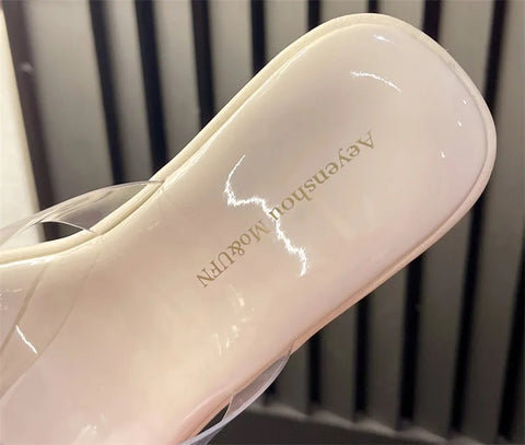 New Summer Open Toe Transparent Pump High Heel CODE: KAR2695
