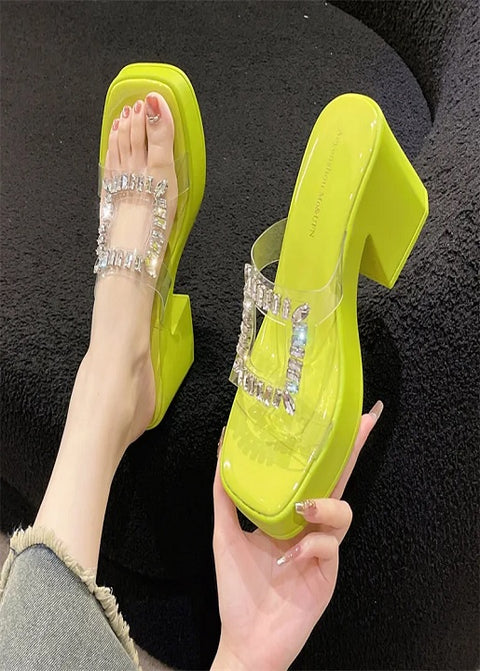 New Summer Open Toe Transparent Pump High Heel CODE: KAR2695