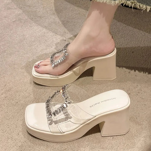 New Summer Open Toe Transparent Pump High Heel CODE: KAR2695