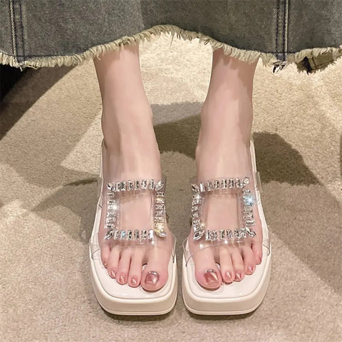 New Summer Open Toe Transparent Pump High Heel CODE: KAR2695