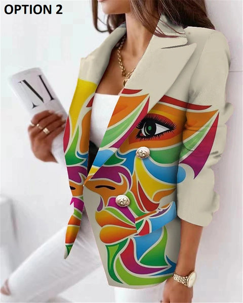 New  Fashion Elegance Long Sleeve Welt Pocket Double Breasted Outerwear CODE: KAR2698