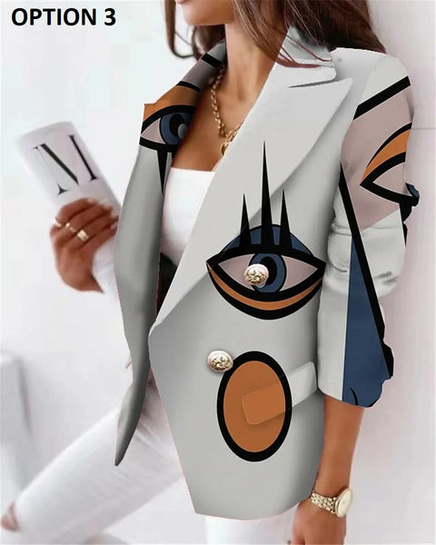 New Fashion Elegance Long Sleeve Welt Pocket Double Breasted Outerwear CODE: KAR2698