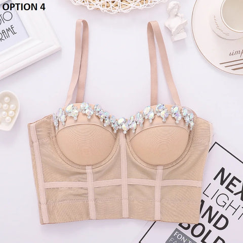 New Fashion Sexy Push Up Bralet Cropped Top CODE: KAR2702