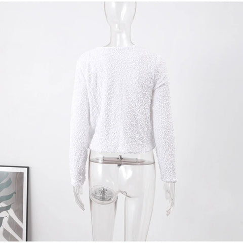 New Fashion Elegant Long Sleeve Tie-front Sequined Outerwear CODE: KAR2704