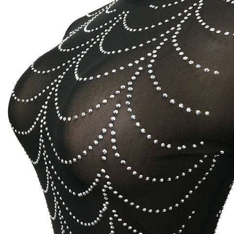 Sexy See Though Bodycon Midi Maxi Dress CODE: READY1147