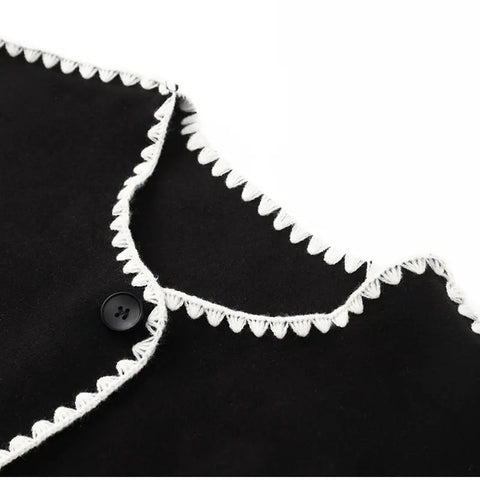 New Autumn Winter Fleece Chic Long Sleeve Solid Plush Thick Overcoat With Scarf CODE: KAR2721