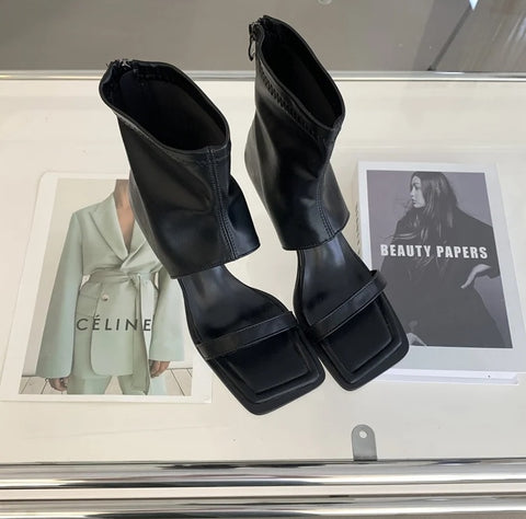 New Fashion Clip Toe Soft High Heel Boot CODE: KAR2723