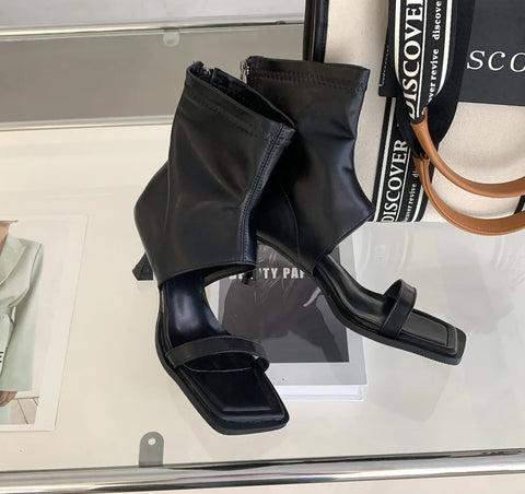 New Fashion Clip Toe Soft High Heel Boot CODE: KAR2723