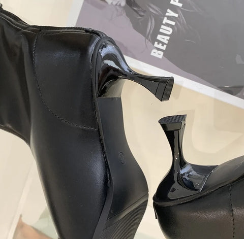 New Fashion Clip Toe Soft High Heel Boot CODE: KAR2723