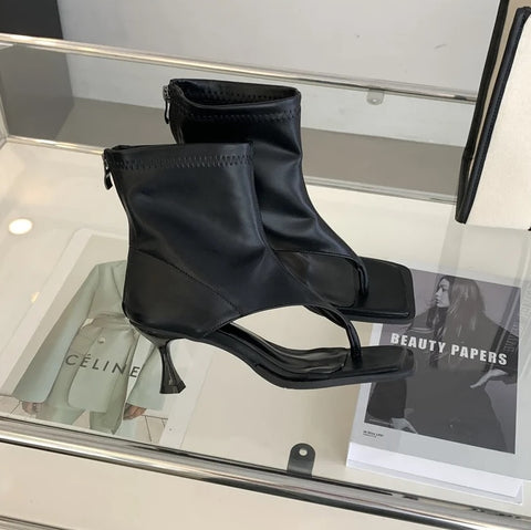 New Fashion Clip Toe Soft High Heel Boot CODE: KAR2723