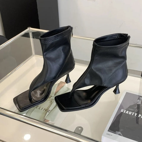 New Fashion Clip Toe Soft High Heel Boot CODE: KAR2723