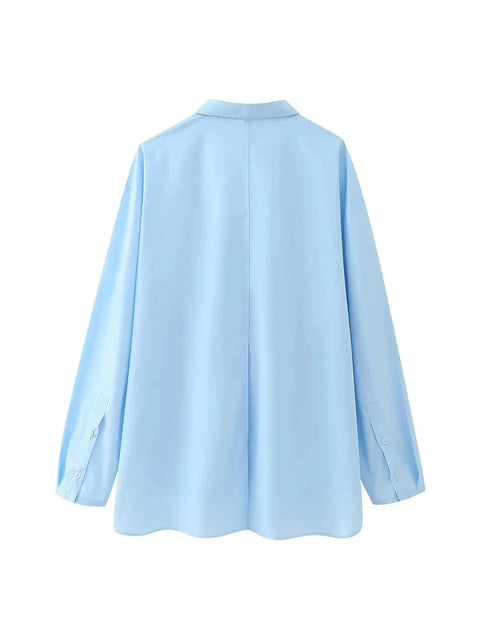 New Rhinestone Button up Long Sleeve Asymmetric Shirt CODE: KAR2725