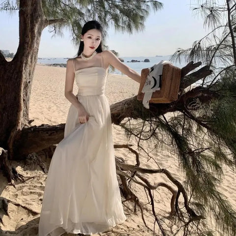 New Summer Fashion Sleeveless Spaghetti Strap Slip Maxi Long Dress CODE: KAR2727