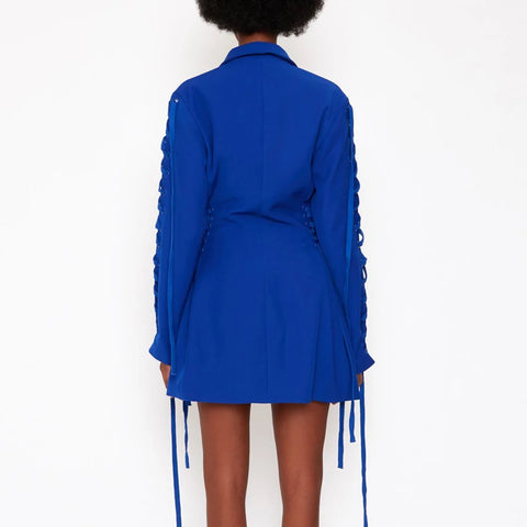 New Fashion Casual Bandage Full Sleeve Single Breasted Blazer CODE: KAR2731