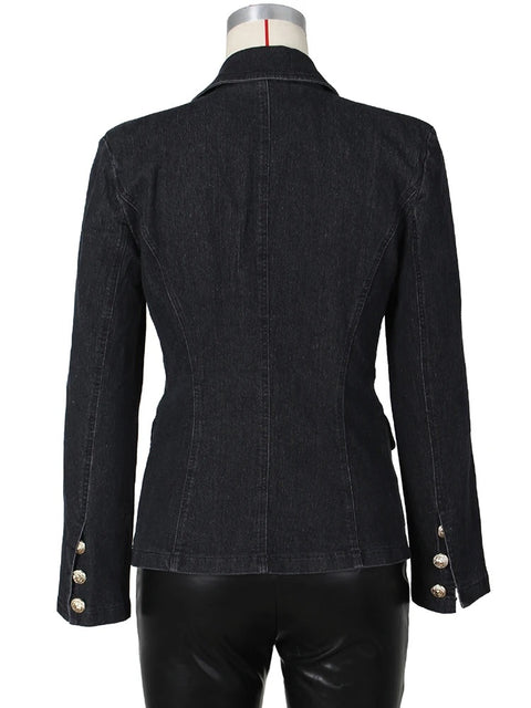 New Fashion Casual Notched Collar Long Sleeve Double Breasted Jacket CODE: KAR2732