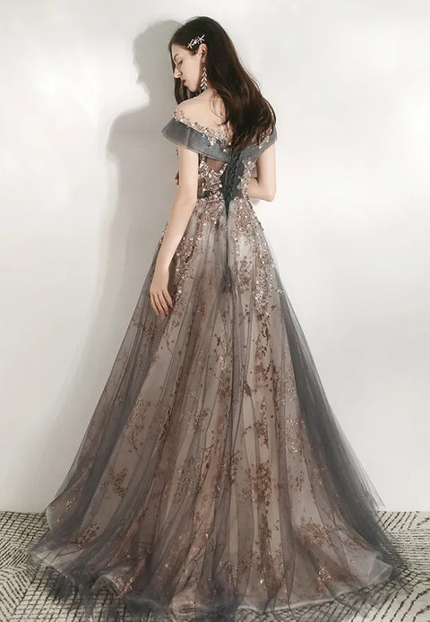 New Off Shoulder High Waist Long Maxi Dress CODE: KAR2739