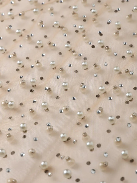 New Summer Sexy Rhinestones See Through O-Neck Long Sleeve Top CODE: KAR2740