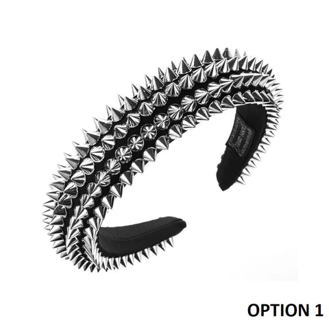 New Casual Turban Center Rivet Hairband CODE: KAR2755