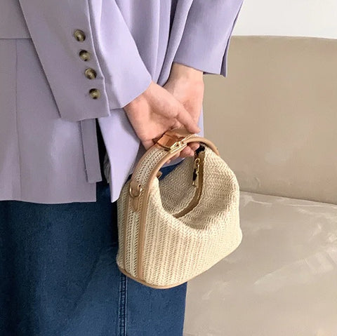New summer Casual shoulder small bohemian woven beach bag CODE: KAR2757