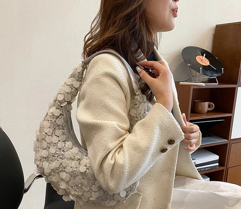 New Fashion Shiny Party Small Sequin Underarm Bag CODE: KAR2765