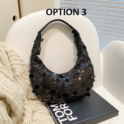 New Fashion Shiny Party Small Sequin Underarm Bag CODE: KAR2765