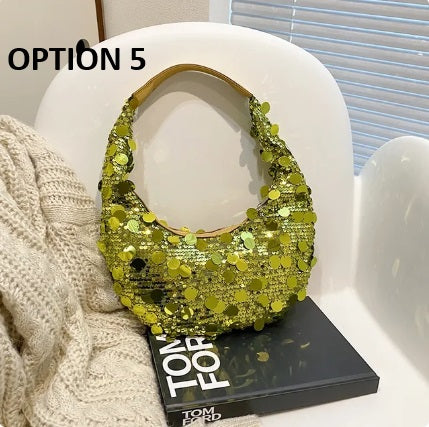 New Fashion Shiny Party Small Sequin Underarm Bag CODE: KAR2765