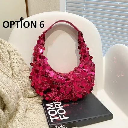 New Fashion Shiny Party Small Sequin Underarm Bag CODE: KAR2765