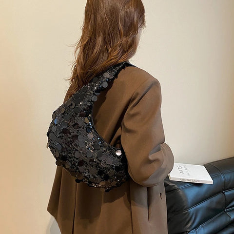 New Fashion Shiny Party Small Sequin Underarm Bag CODE: KAR2765