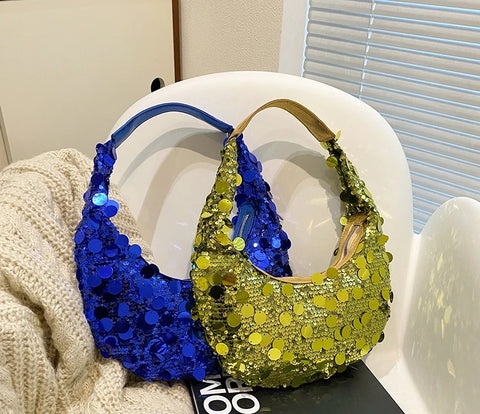 New Fashion Shiny Party Small Sequin Underarm Bag CODE: KAR2765