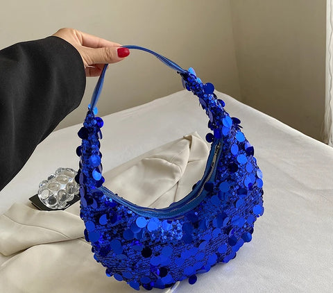 New Fashion Shiny Party Small Sequin Underarm Bag CODE: KAR2765