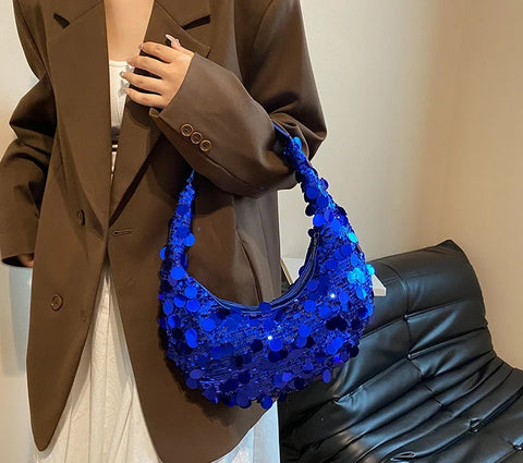 New Fashion Shiny Party Small Sequin Underarm Bag CODE: KAR2765