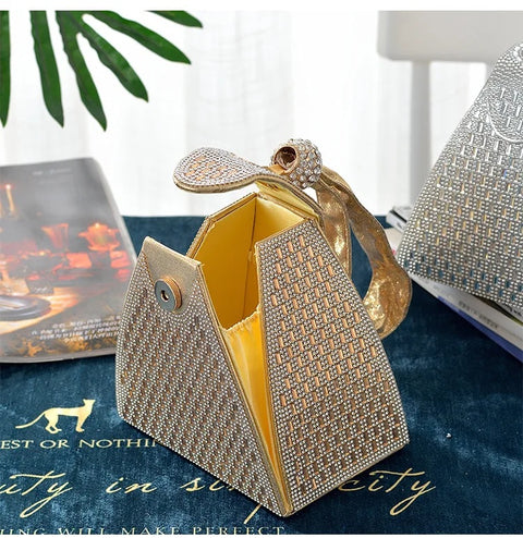 Luxury Designer Fashion Triangle Party Clutch Bag CODE: KAR2782