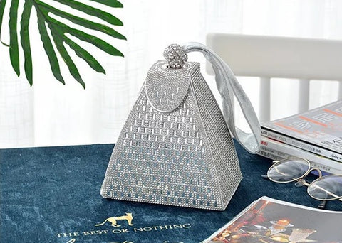 Luxury Designer Fashion Triangle Party Clutch Bag CODE: KAR2782