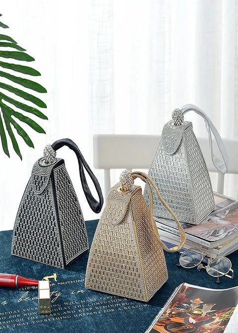 Luxury Designer Fashion Triangle Party Clutch Bag CODE: KAR2782