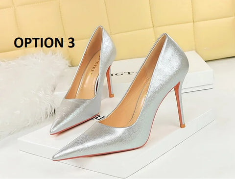 Sexy Banquet Pumps Elegant Pointed High Stilettos Heels CODE: KAR2783