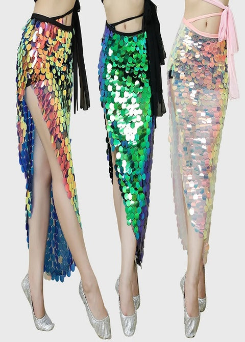 Sequin Tassel Rave Belt Waist Chain Wrap Mini Skirt CODE: KAR2787