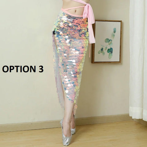 Sequin Tassel Rave Belt Waist Chain Wrap Mini Skirt CODE: KAR2787