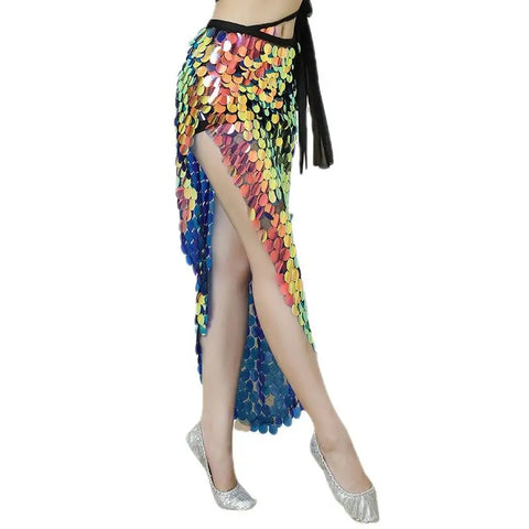 Sequin Tassel Rave Belt Waist Chain Wrap Mini Skirt CODE: KAR2787