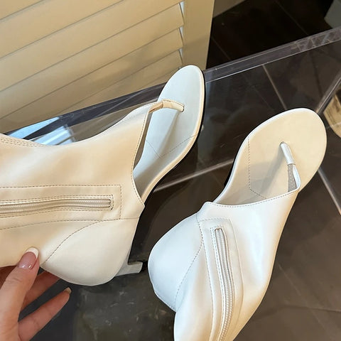 New Pumps Peep Toe Knee High Heel Boot CODE: READY1518