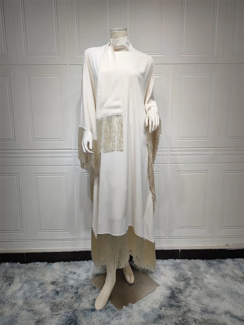 New Batwing Sleeve Tassel Kaftan Party Dress CODE: KAR2792