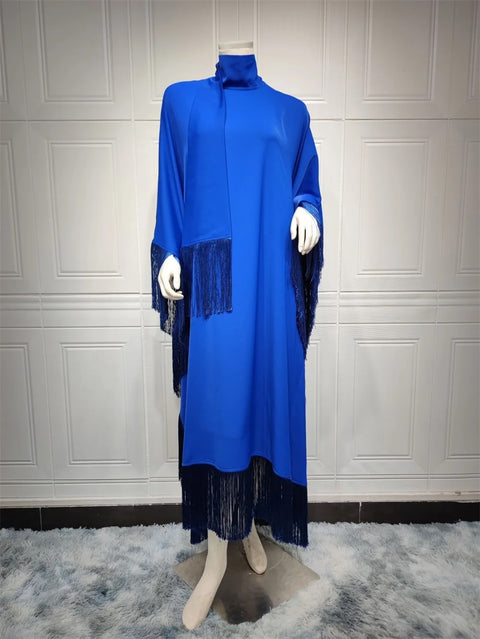 New Batwing Sleeve Tassel Kaftan Party Dress CODE: KAR2792