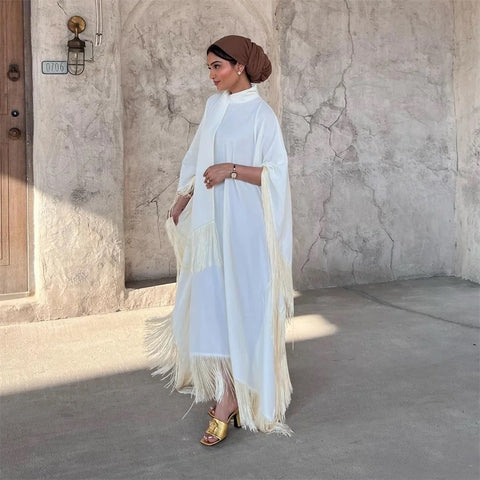 New Batwing Sleeve Tassel Kaftan Party Dress CODE: KAR2792