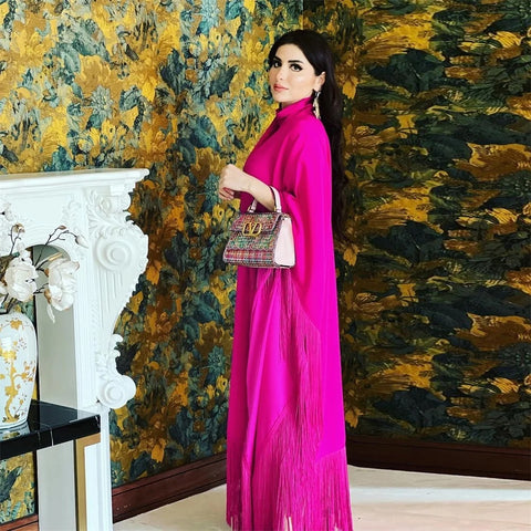 New Batwing Sleeve Tassel Kaftan Party Dress CODE: KAR2792