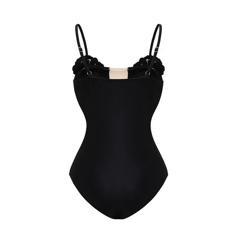 New Rhinestone Rose Hot One-Piece Swimsuit CODE: KAR2820